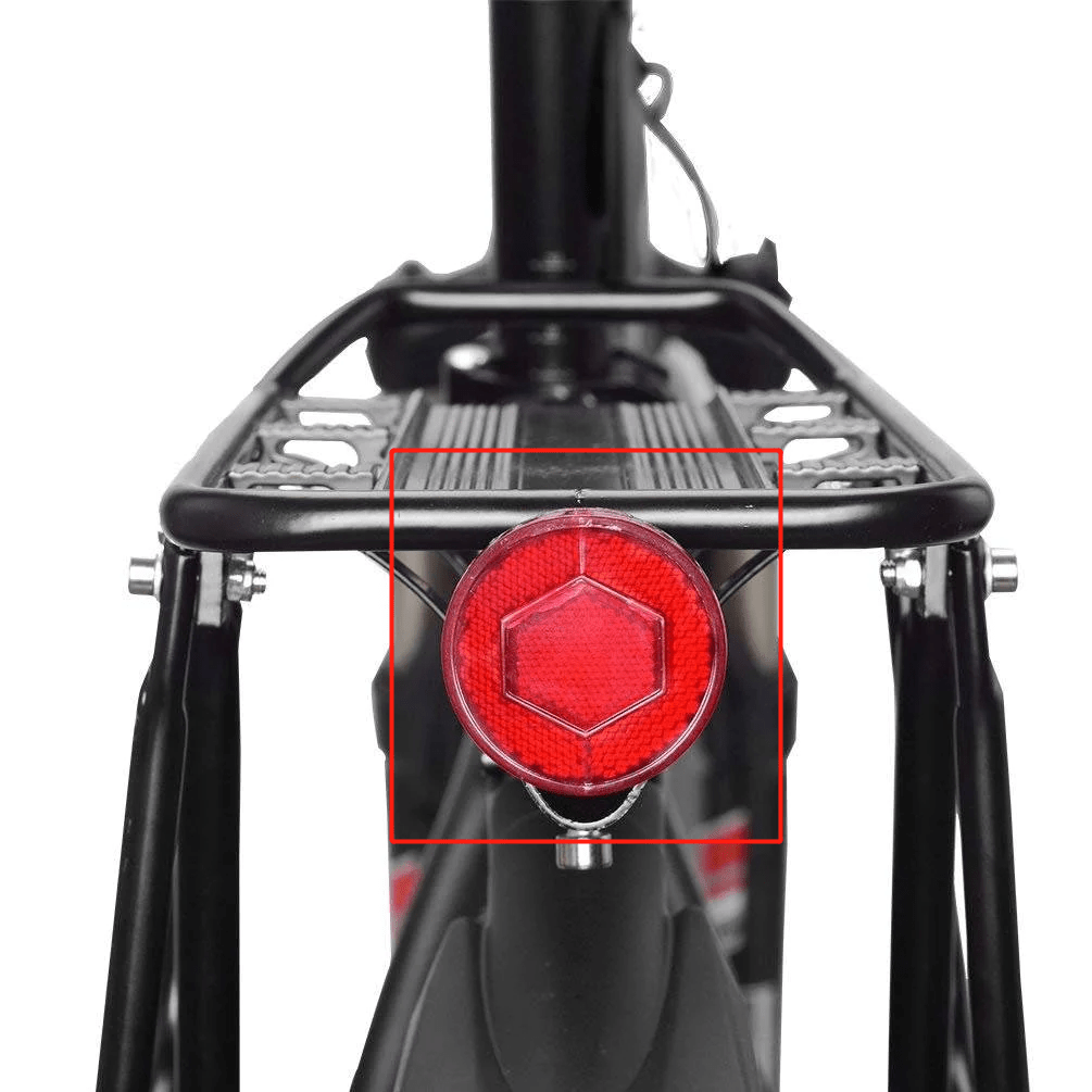 Reflektor hinter dem Fahrradgepäckträger für HJ1008-1