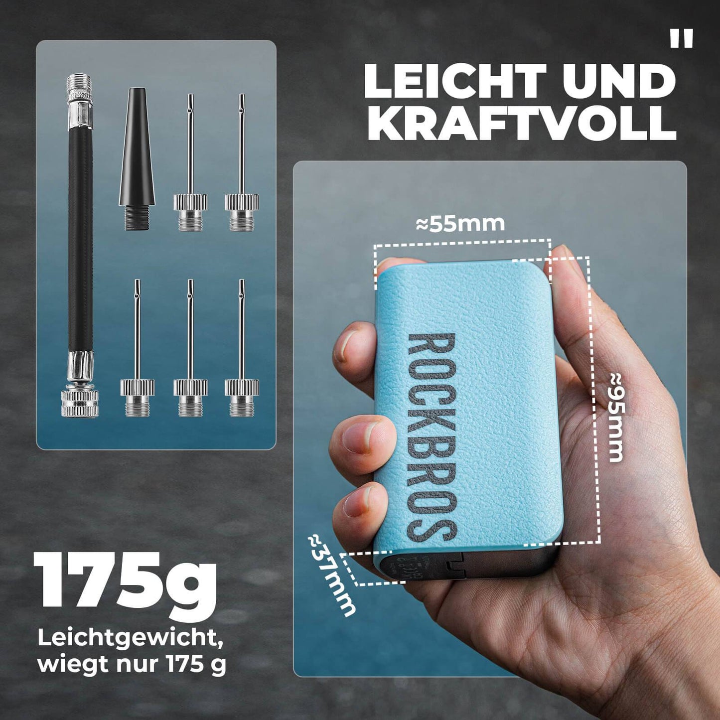 Elektrische Ballpumpe Luftpumpe 4 Ersatznadeln