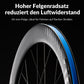 ROCKBROS 700C Carbon Laufradsatz 65mm Scheibenbremse Steckachse Laufrad Set für Rennrad