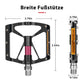 ROCKBROS Alu Fahrradpedale 9/16 Zoll mit zwei PVC Reflektoren