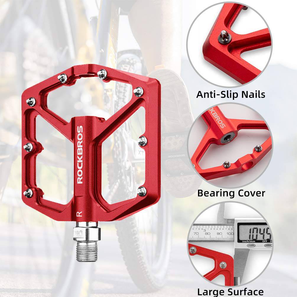 ROCKBROS pedale s aluminijskom platformom 9/16 Zoll za MTB e-bicikle Stadtrad