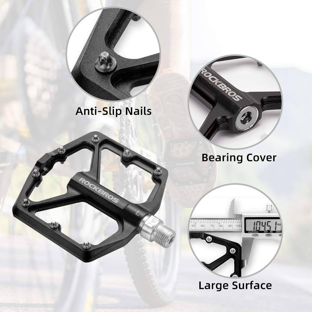 ROCKBROS pedale s aluminijskom platformom 9/16 Zoll za MTB e-bicikle Stadtrad