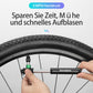 ROCKBROS CO2 Fahrradpumpe 110 PSI Aluminium Minipumpe Schwarz