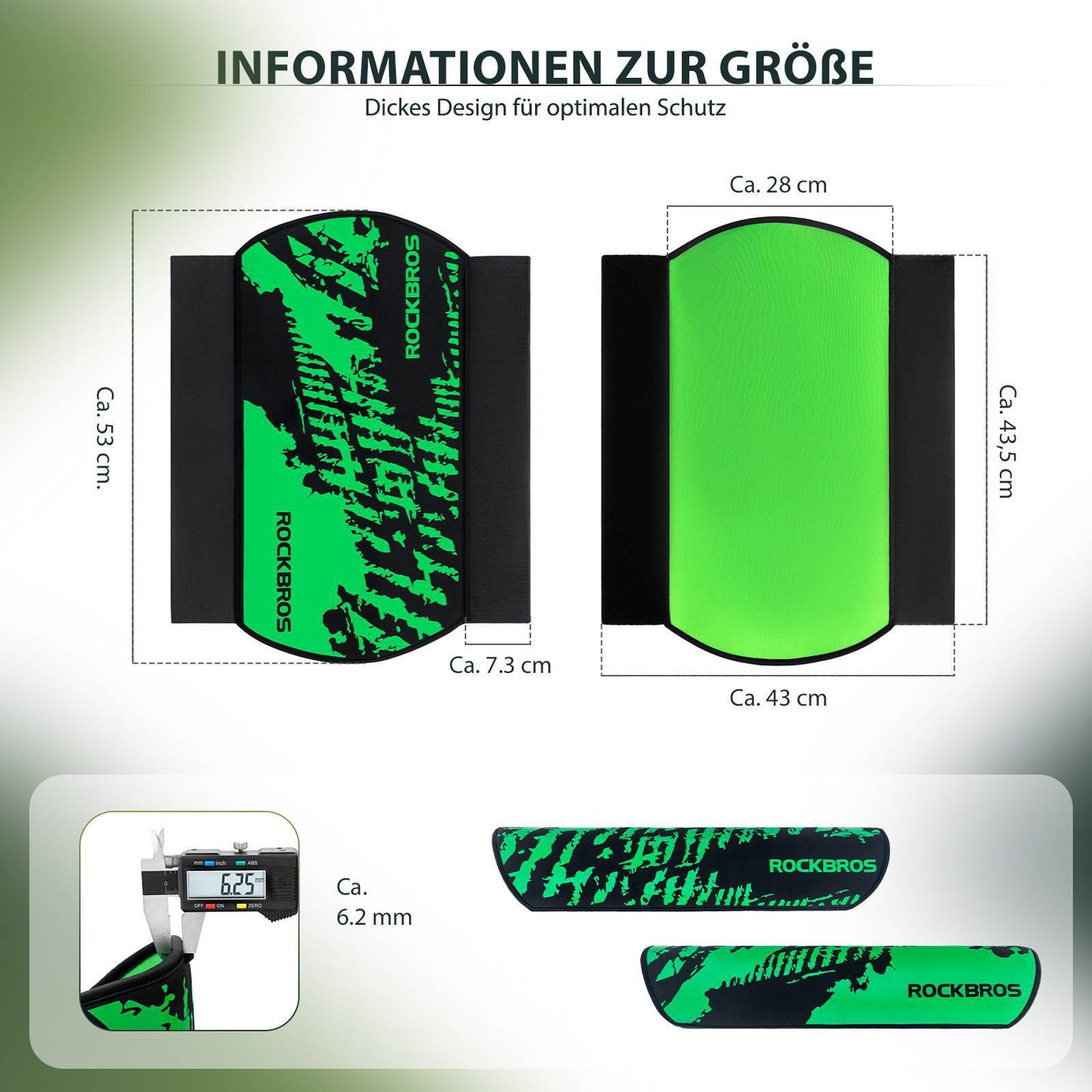 ROCKBROS E-Bike Akku Lackschutz für integrierte Ebike Rahmenakku Schutz vor Kälte