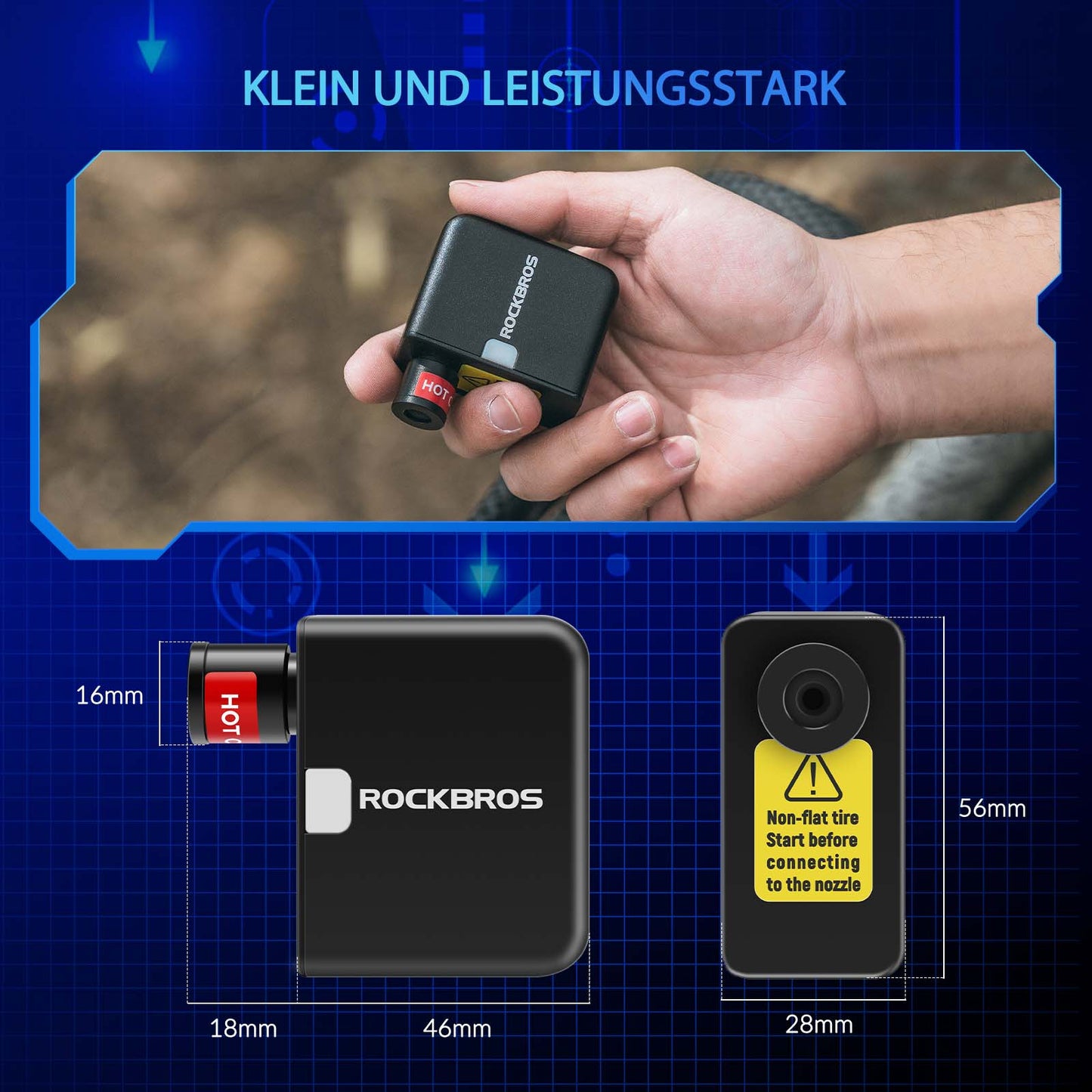 MINI Elektrische Fahrradpumpe AS1
