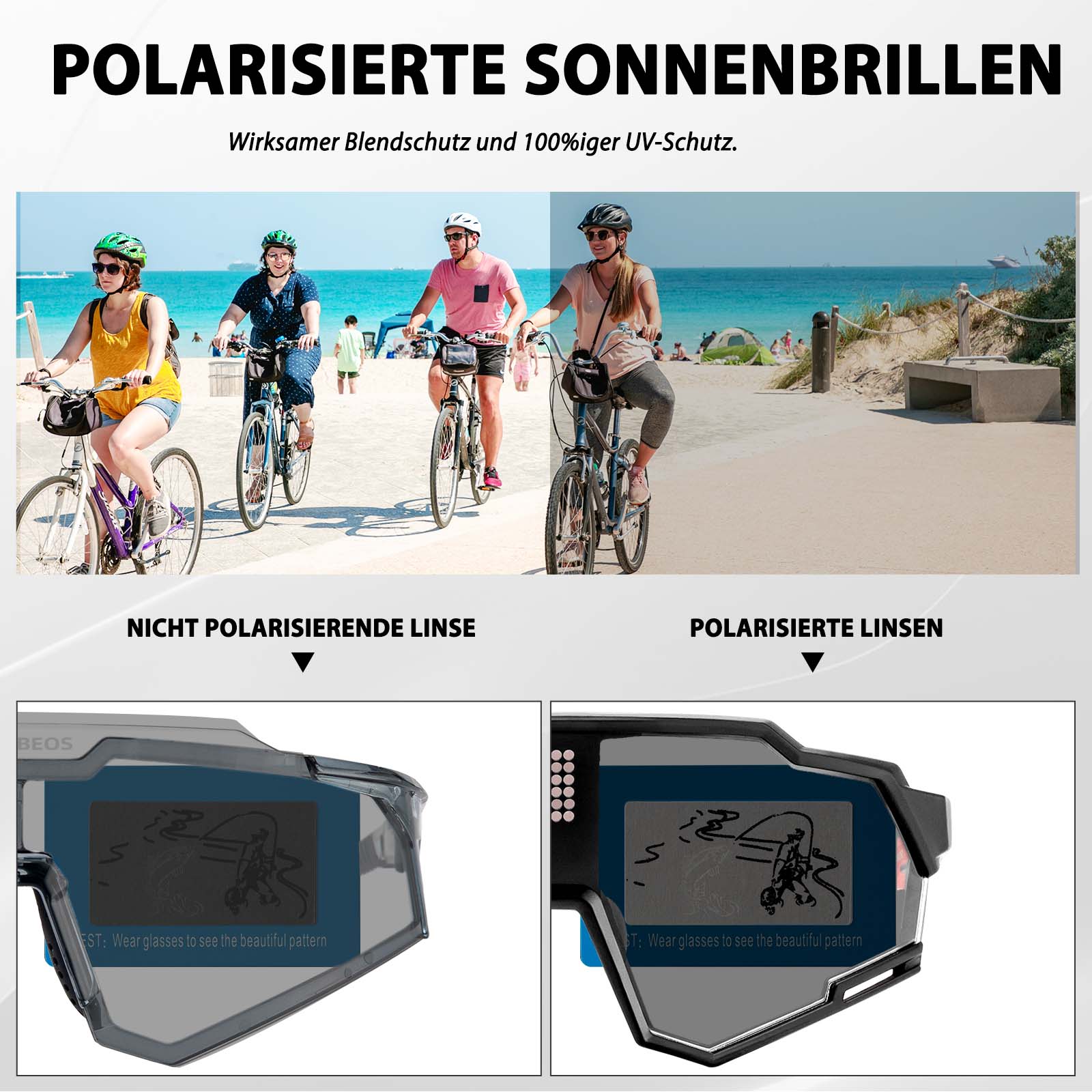 ROCKBROS elektronische Selbsttönend Brille intelligente Fahrradbrille – Unimother
