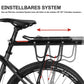 ROCKBROS Fahrrad Gepäckträger Schnellspanner mit Reflektor 24-29 Zoll Aluminiumlegierung