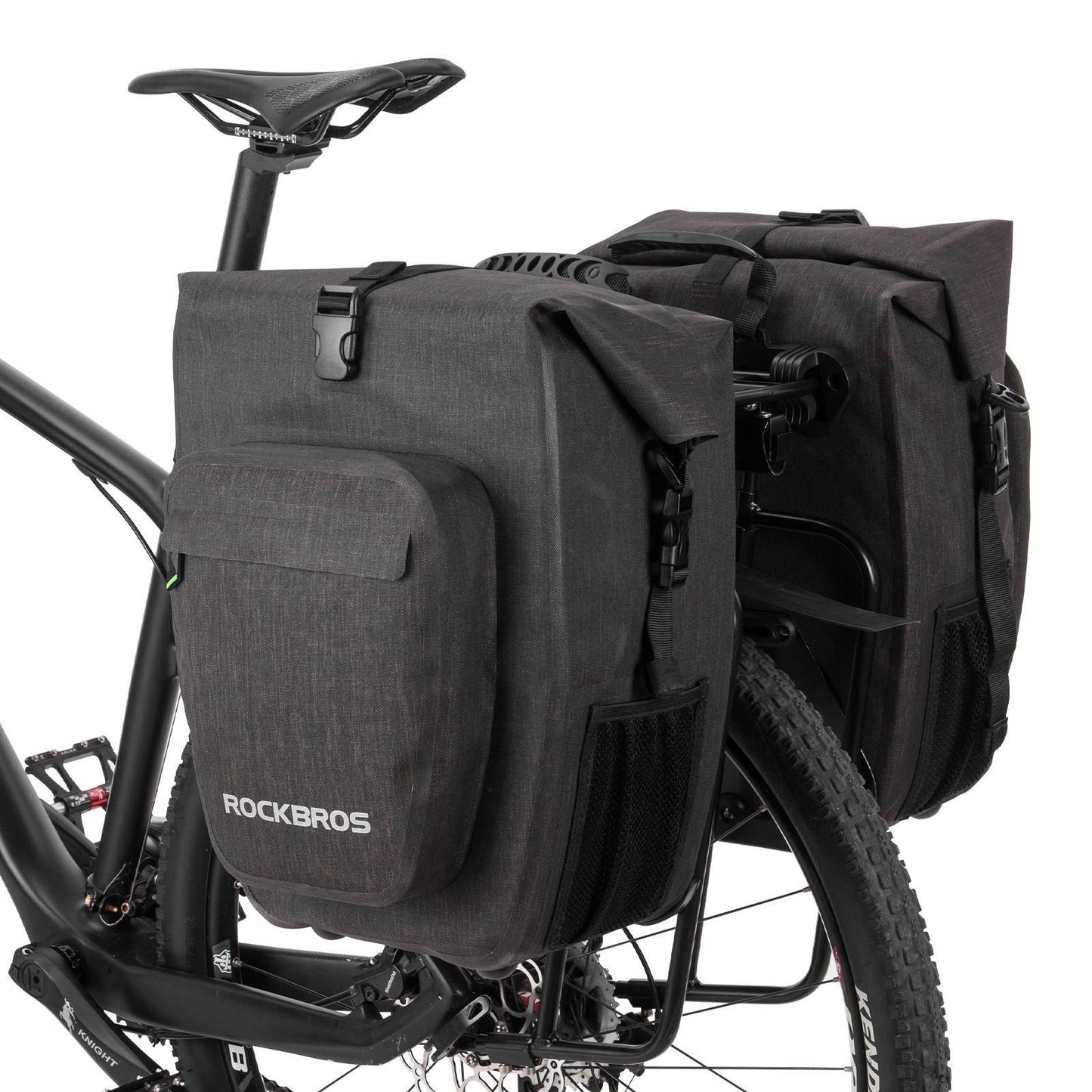 ROCKBROS Fahrrad hinter Gepäckträgertasche wasserdicht 20-27L für E-Bike/Rennrad/MTB