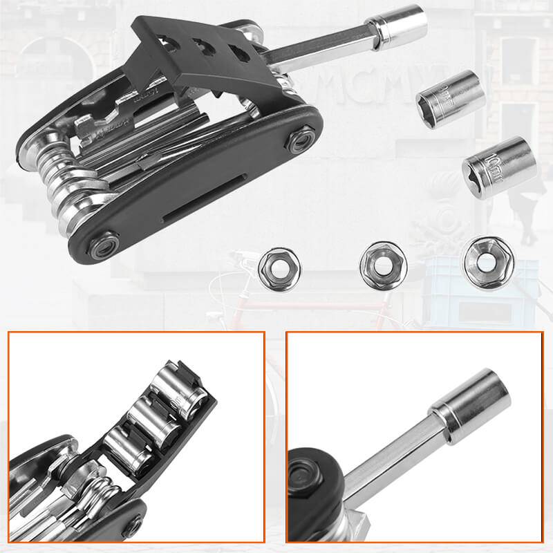 ROCKBROS Fahrrad Multifunktionswerkzeug 16 u 1 Reparatur Werkzeug