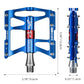 ROCKBROS Fahrrad Pedale 9/16 für MTB/BMX/Rennrad 4 Sealed Bearings