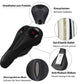 ROCKBROS Fahrrad Sattelbezug Gel Sattel Überzug Schwarz