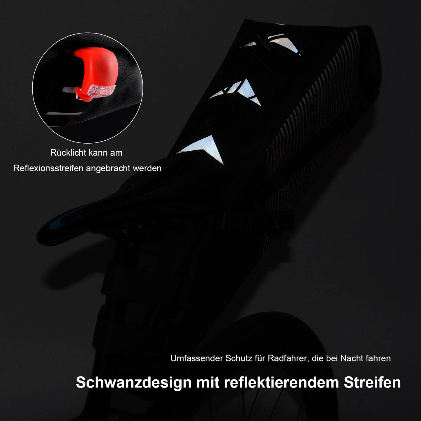 ROCKBROS Fahrrad Satteltasche IPX7 wasserdicht Sitztasche 10L
