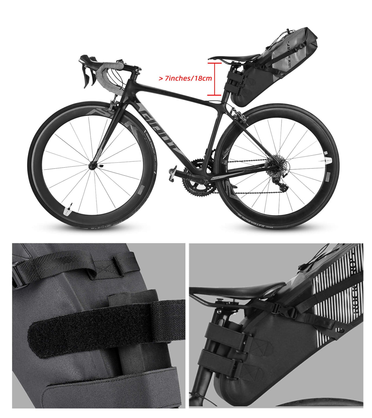 ROCKBROS Fahrrad Satteltasche IPX7 wasserdicht Sitztasche 10L