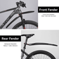 ROCKBROS Fahrrad Schutzblech Set MTB Spritzschutz 26 Zoll Schwarz