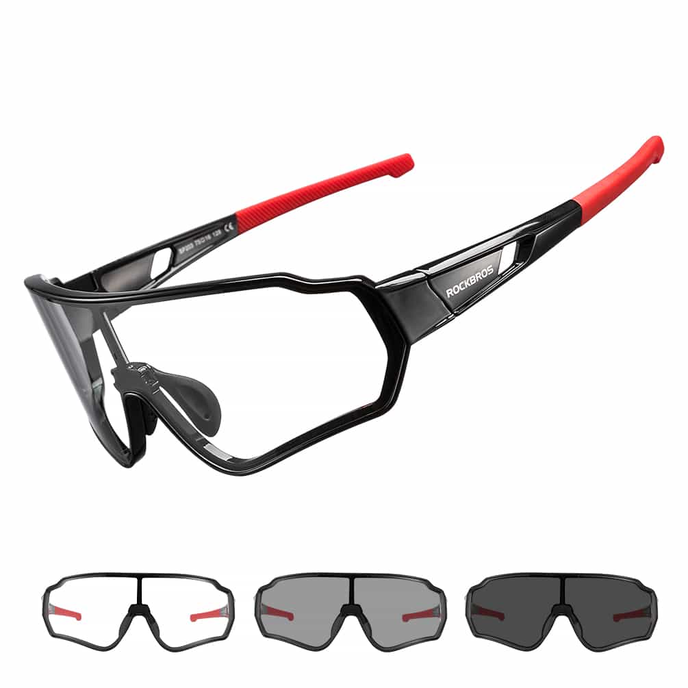 fahrradbrille damen ROCKBROS Fahrradbrille Photochromic Sportbrille UV400 Schutz Damen/Her – Unimother