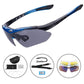ROCKBROS Fahrradbrille polarisierte Sonnenbrille mit 5 Wechselgläsern
