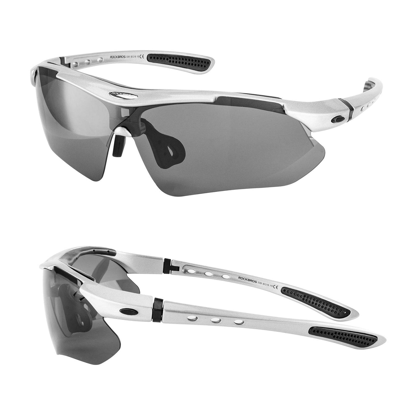 ROCKBROS Fahrradbrille Selbsttönend Brille Sonnenbrille UV 400 Schutz