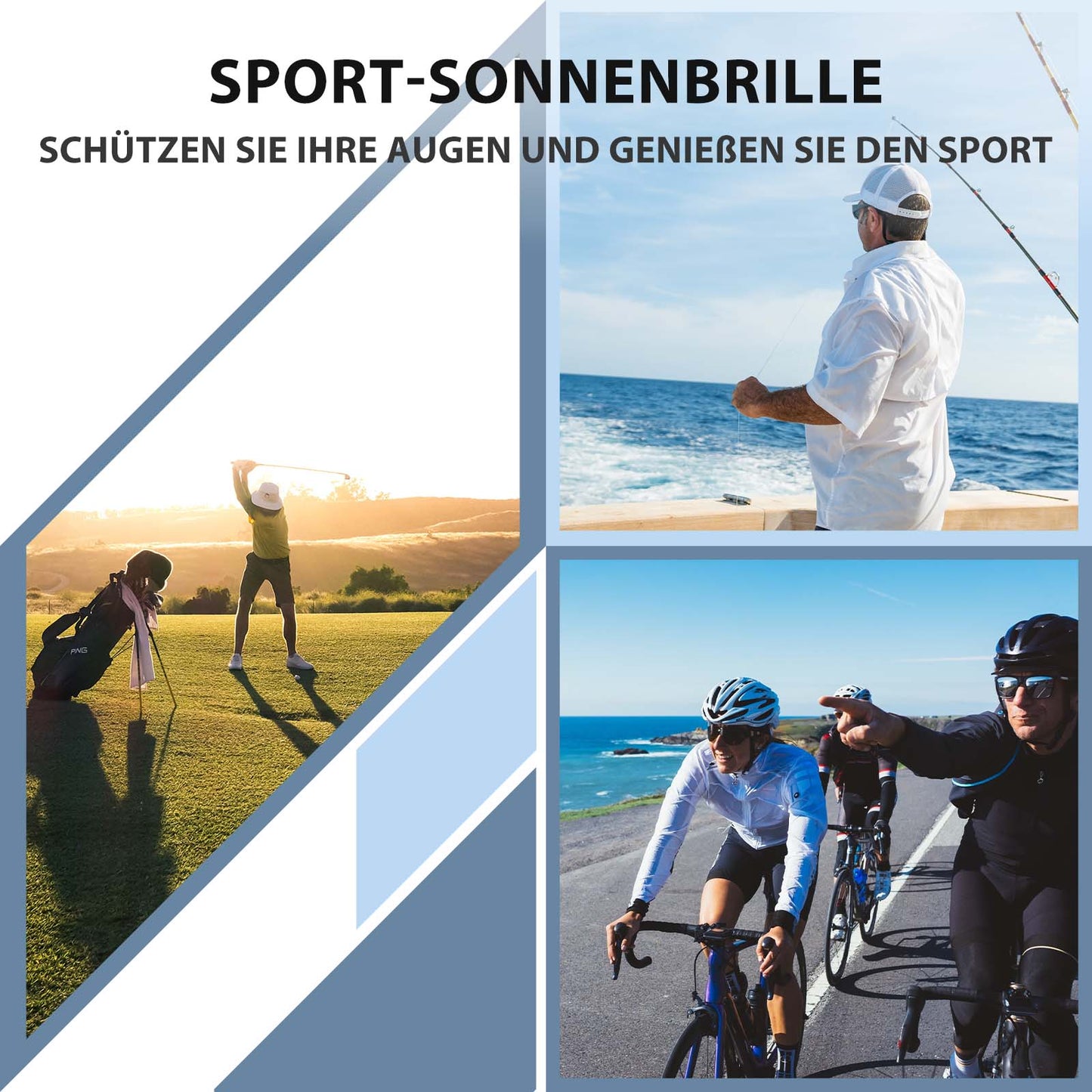 ROCKBROS Fahrradbrille Selbsttönend Brille Sonnenbrille UV 400 Schutz