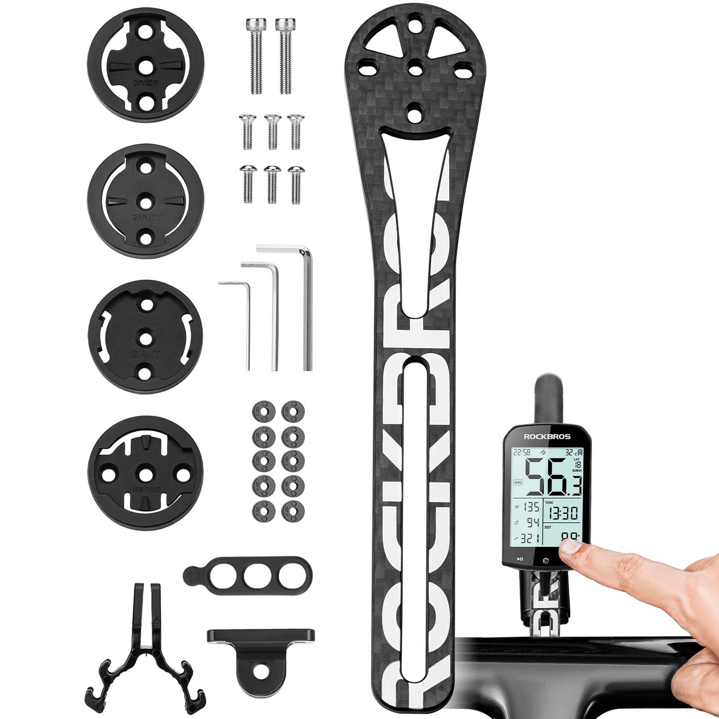 Fahrradcomputer Halterung Lenkerhalterung für Garmin/Wahoo/Bryton/Giant
