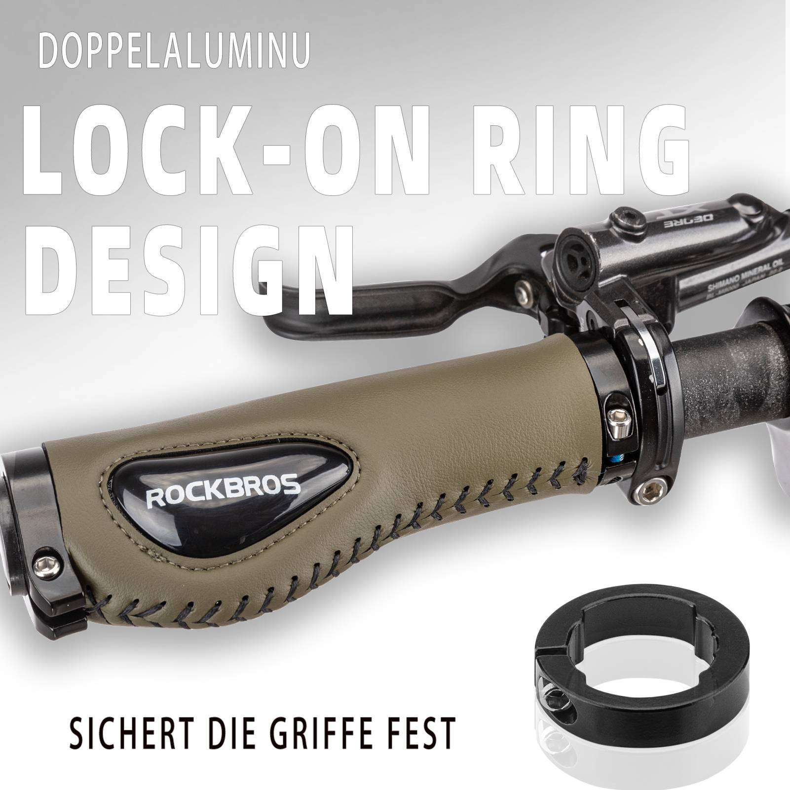 durchmesser fahrradgriffe ROCKBROS Fahrradgriffe Ledergriffe für Lenker mit 22,2 mm Durchmesser – Unimother