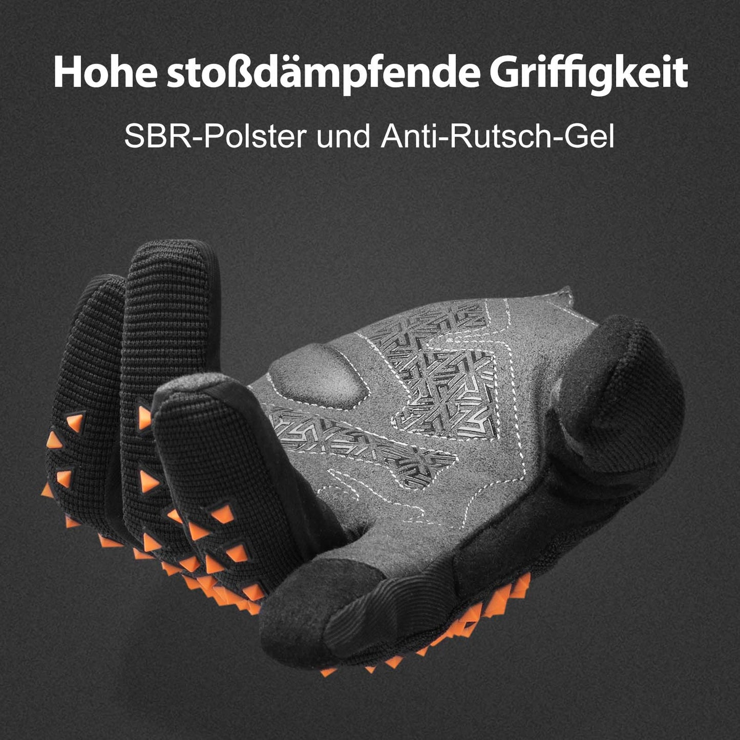 ROCKBROS Fahrradhandschuhe Winter Herren rutschfest Touchscreen