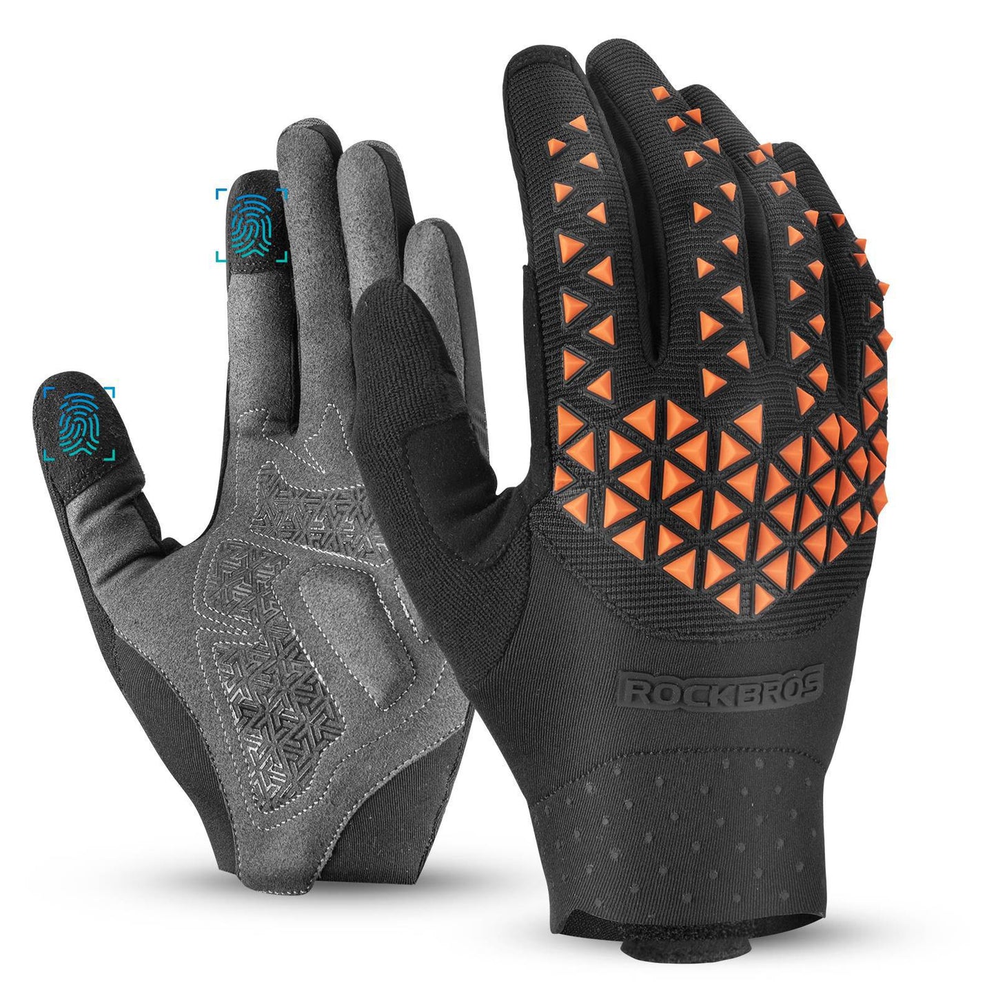 ROCKBROS Fahrradhandschuhe Winter Herren rutschfest Touchscreen