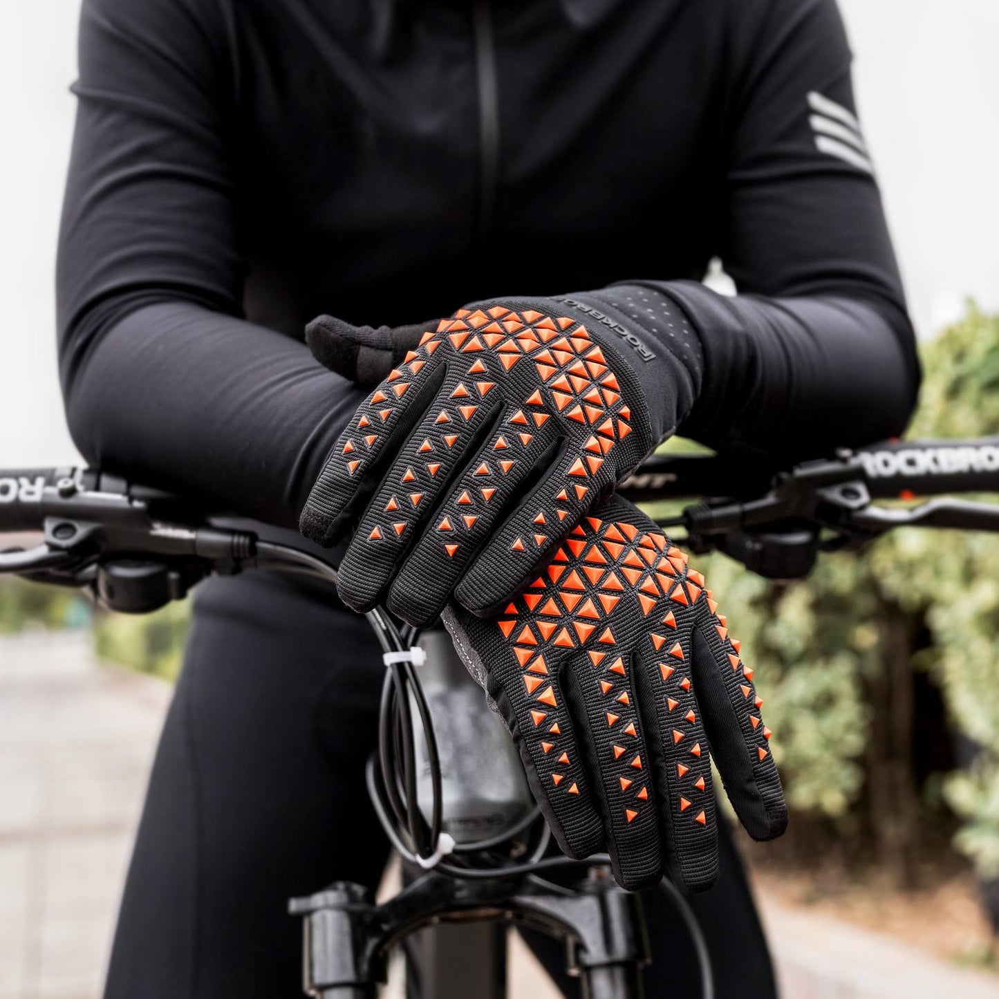 ROCKBROS Fahrradhandschuhe Winter Herren rutschfest Touchscreen
