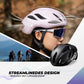 ROCKBROS Fahrradhelm 58-62cm Einstellbare Cityhelm Belüftung Unisex