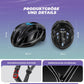 ROCKBROS Fahrradhelm 58-62cm Einstellbare Cityhelm Belüftung Unisex