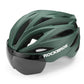 ROCKBROS Fahrradhelm Magnetischer Abnehmbarer MTB Helm mit Visier