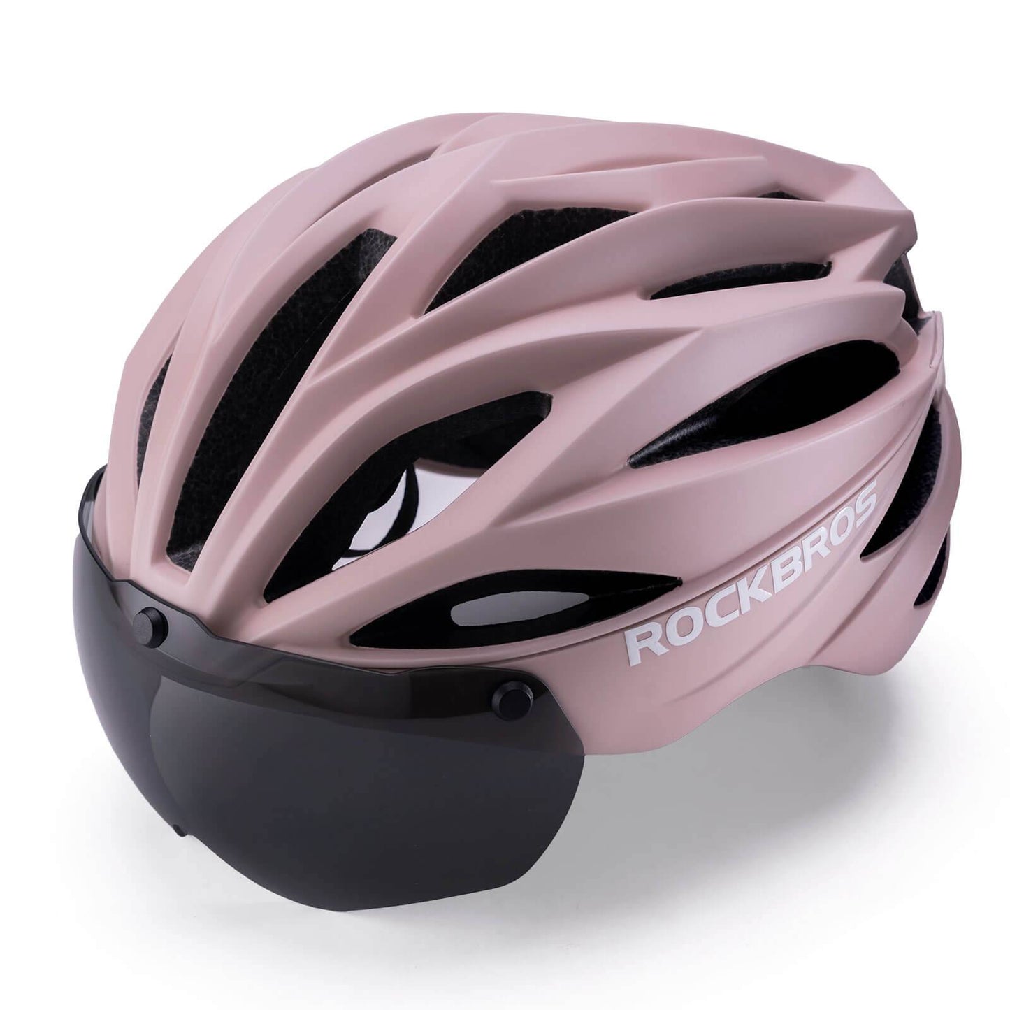 ROCKBROS Fahrradhelm Magnetischer Abnehmbarer MTB Helm mit Visier