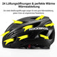 ROCKBROS Fahrradhelm mit integrierter abnehmbarer Magnetbrillen & Visier