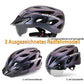 ROCKBROS Fahrradhelm mit integrierter abnehmbarer Magnetbrillen & Visier
