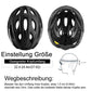 ROCKBROS Fahrradhelm mit integrierter abnehmbarer Magnetbrillen & Visier