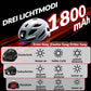 ROCKBROS Fahrradhelm mit Licht, mit USB 1800 mAh Atmungsaktiv 58-60 cm