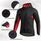 ROCKBROS Fahrradjacke Herren Winter Winddicht Softshelljacke Schwarz