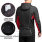 ROCKBROS Fahrradjacke Herren Winter Winddicht Softshelljacke Schwarz