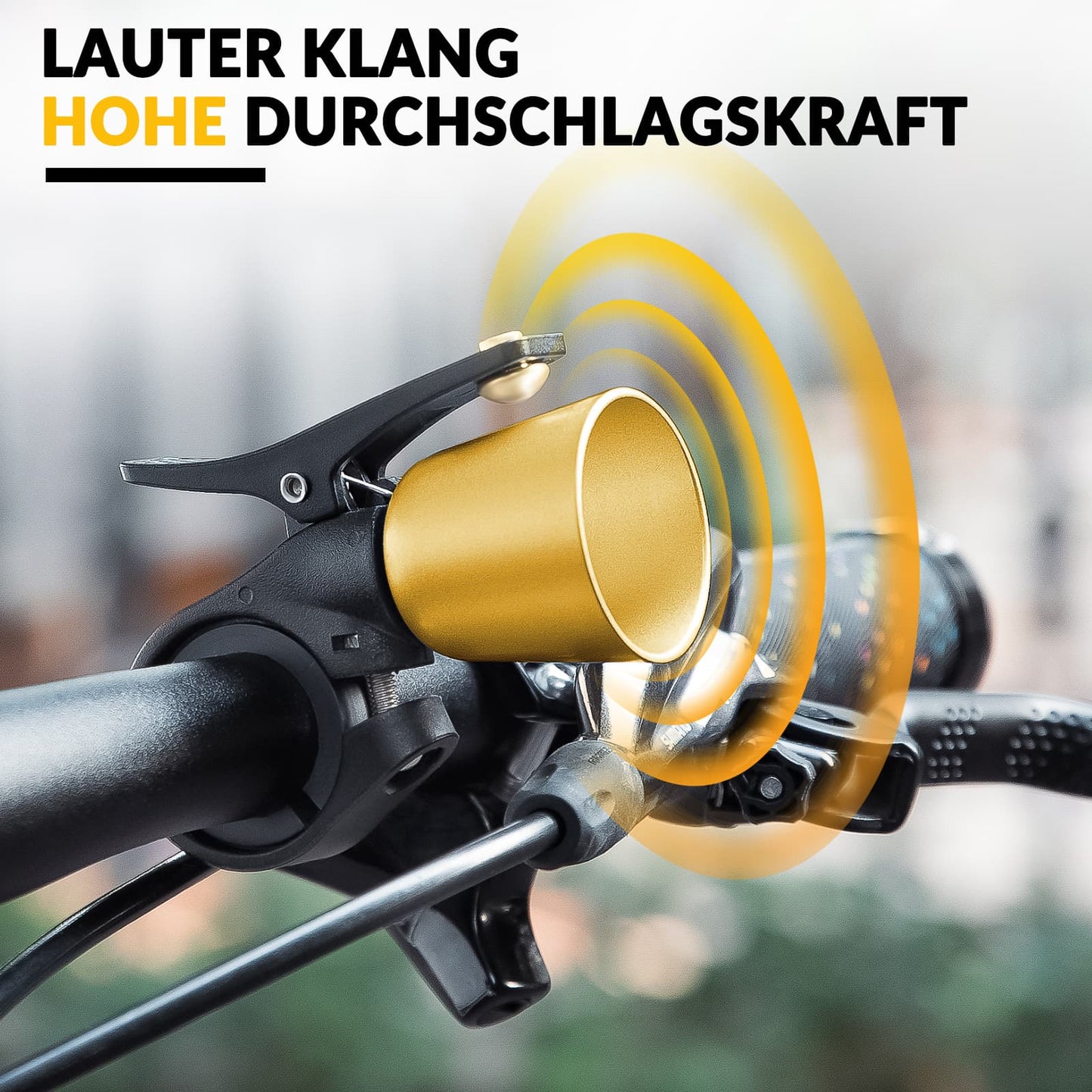 ROCKBROS Fahrradklingel Laut Retro Klingel für MTB Rennrad Vier Farben