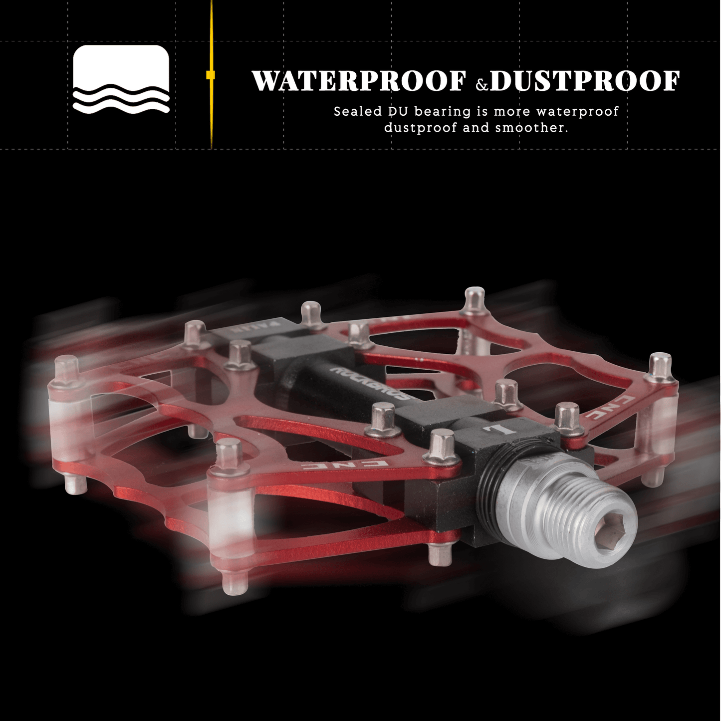 ROCKBROS Fahrradpedale 9/16 Zoll CNC Aluminij mit abgedichteten Lagern