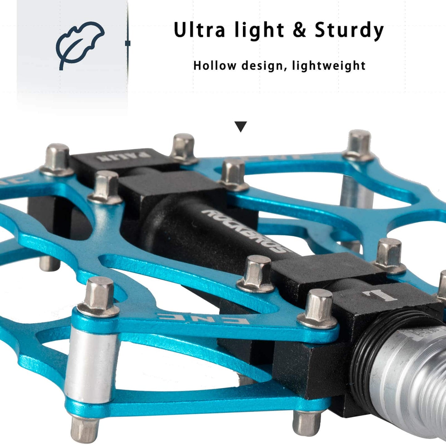 ROCKBROS Fahrradpedale 9/16 Zoll CNC Aluminij mit abgedichteten Lagern