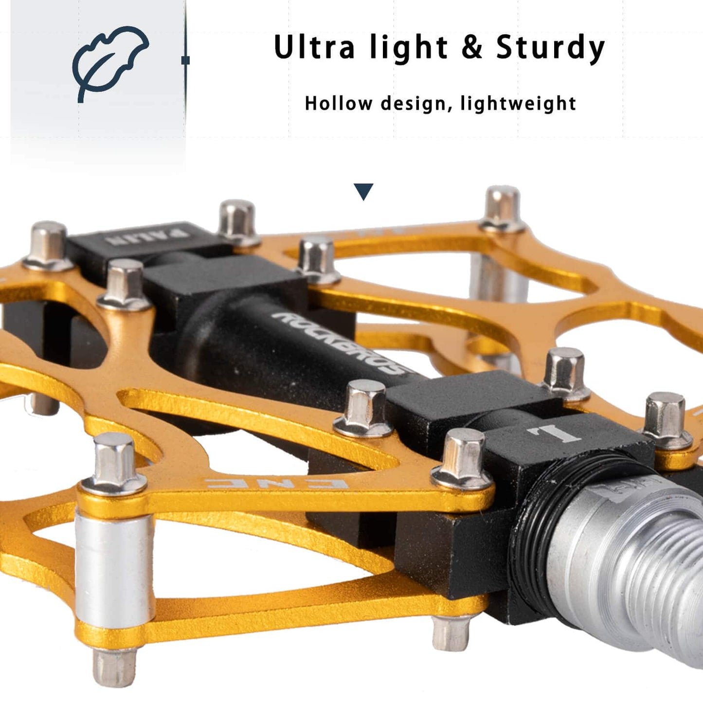 ROCKBROS Fahrradpedale 9/16 Zoll CNC Aluminij mit abgedichteten Lagern