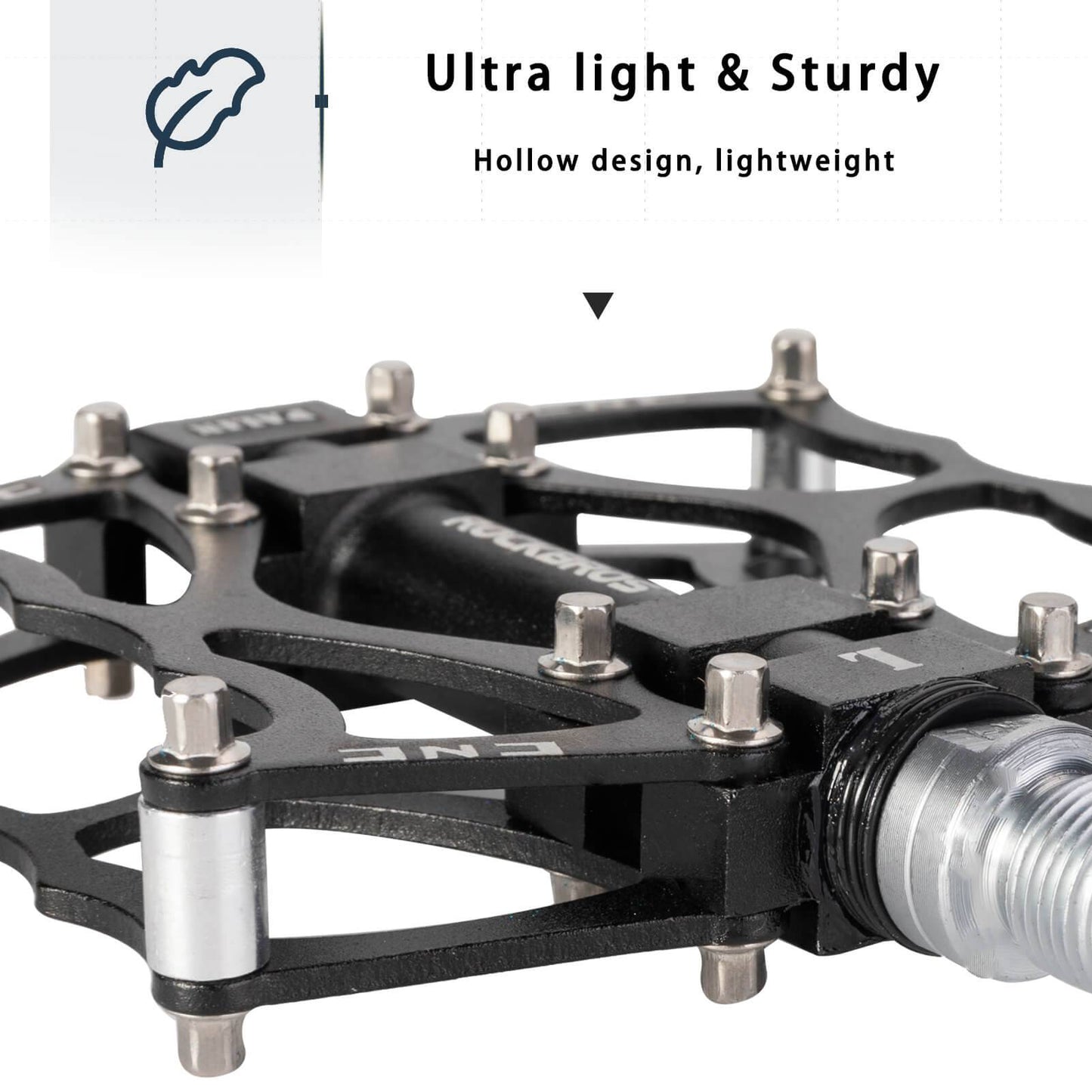 ROCKBROS Fahrradpedale 9/16 Zoll CNC Aluminij mit abgedichteten Lagern