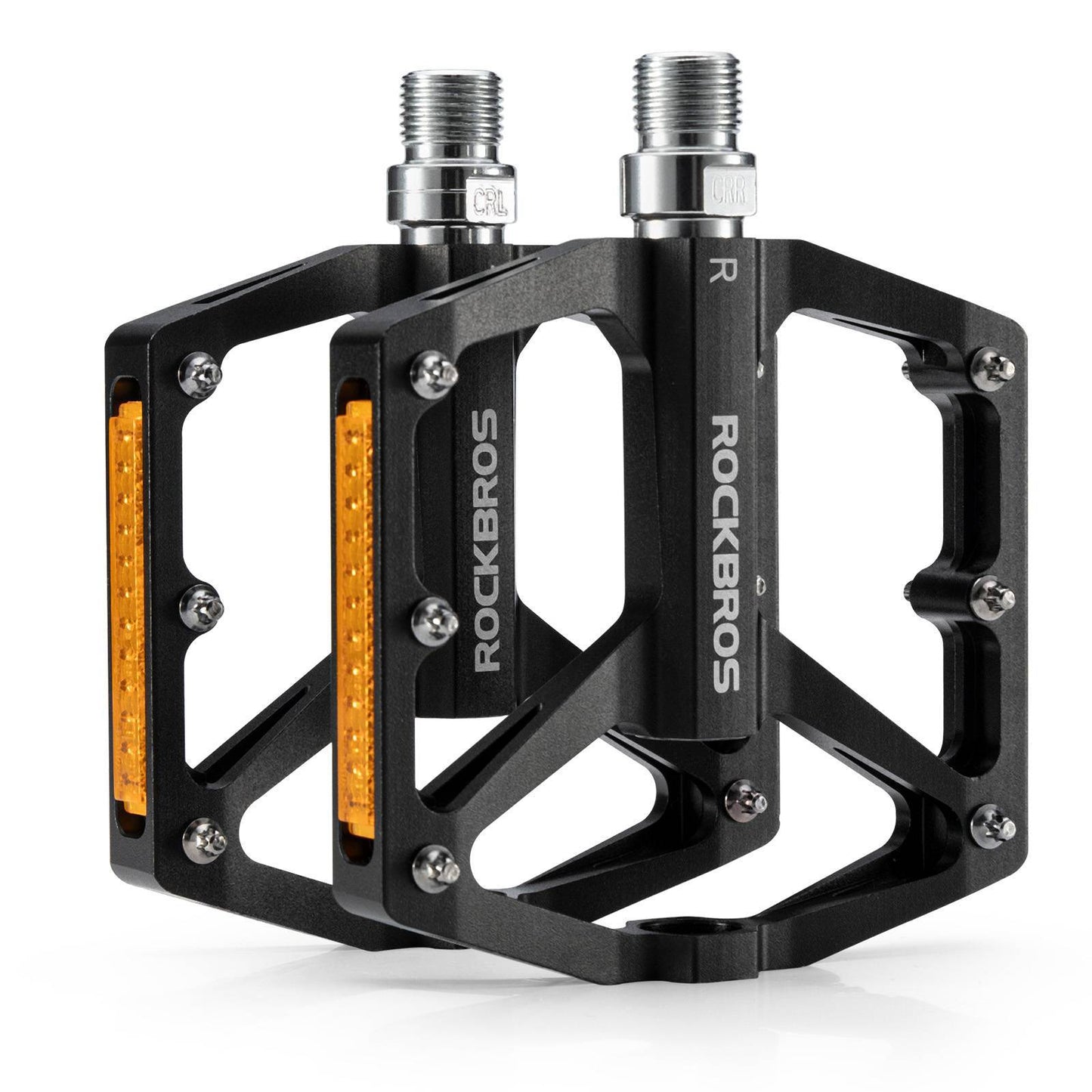 ROCKBROS Fahrradpedale mit Reflektoren aus Aluminiumlegierung 9/16 Zoll