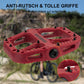 ROCKBROS Fahrradpedale Nylon Flat Pedale 9/16 Zoll mit 3 Bearing