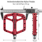 ROCKBROS Fahrradpedale Nylon Flat Pedale 9/16 Zoll mit 3 Bearing