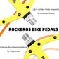 ROCKBROS Fahrradpedale Nylon Flat Pedale 9/16 Zoll mit 3 Bearing
