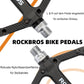 ROCKBROS Fahrradpedale Nylon Flat Pedale 9/16 Zoll mit 3 Bearing