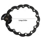 ROCKBROS Fahrradschloss Faltschloss 70 cm Lang Schwarz