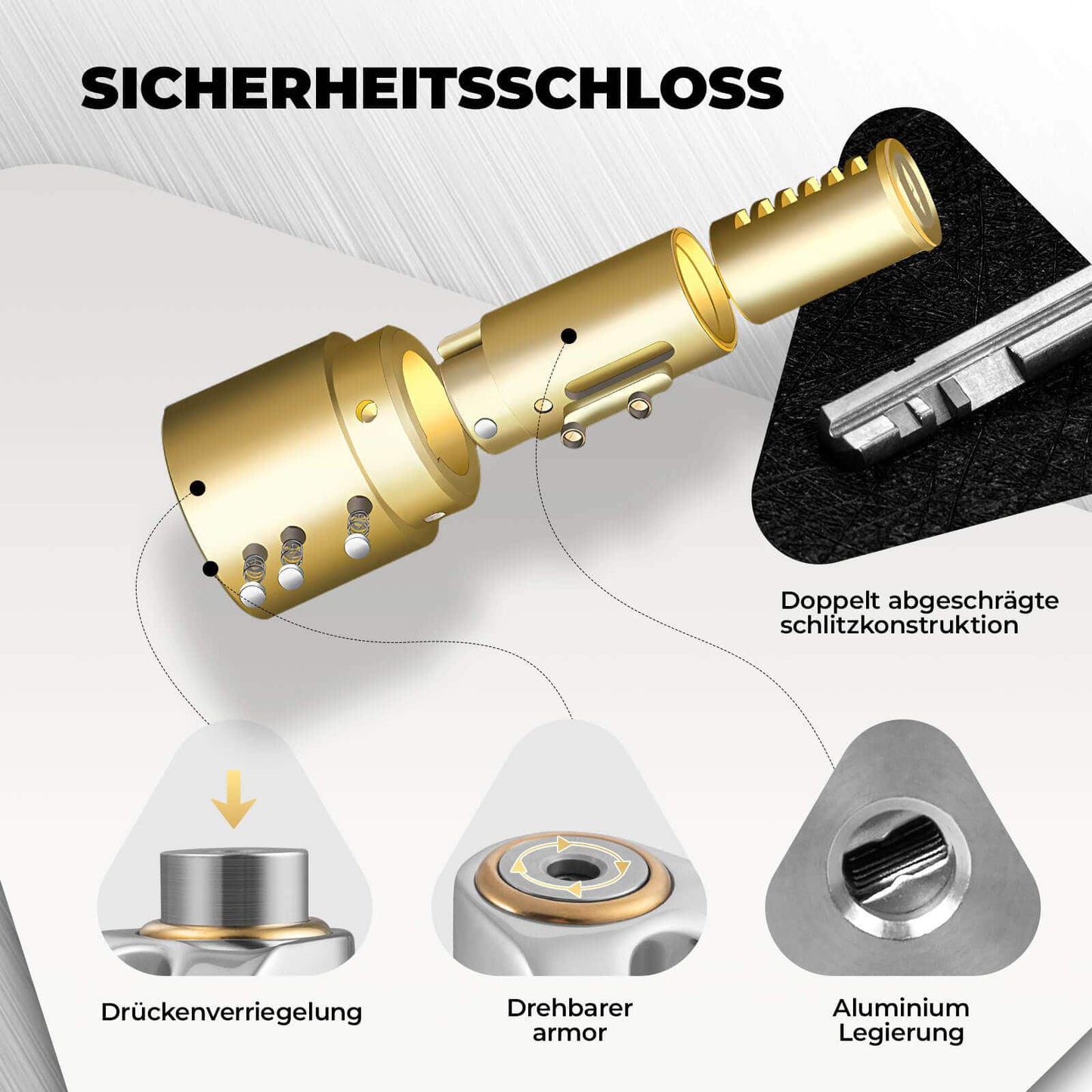 ROCKBROS Fahrradschloss Wasserdicht Sicherheitsschloss für Motorrad/Fahrrad