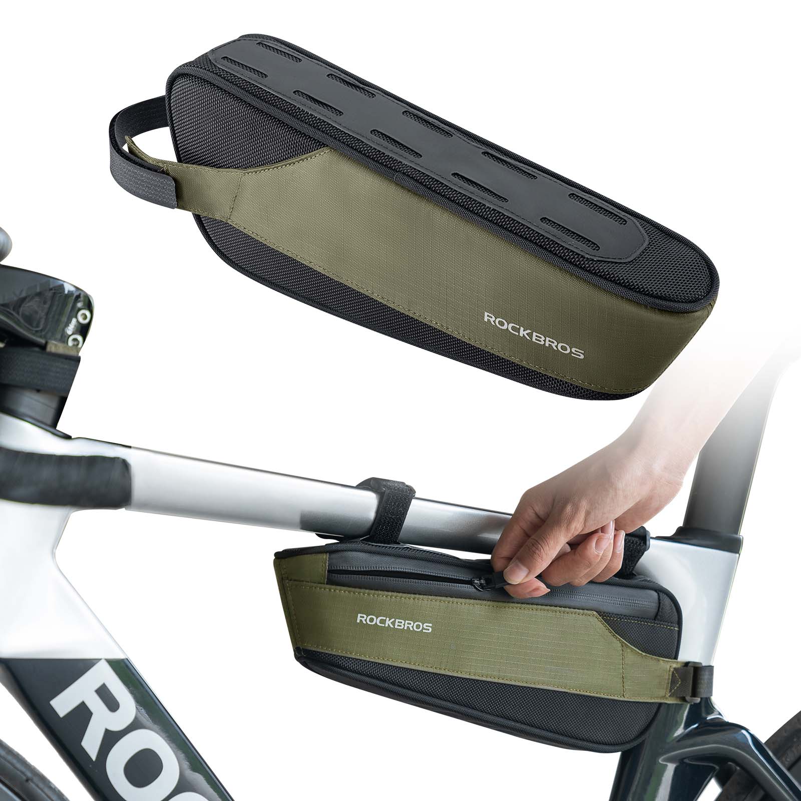 ROCKBROS Fahrradtasche Reflektierende Kapazität von 1,4L Rahmentasche –  Unimother